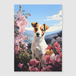 Jack Russell Terriers Blumenhain Magnetkarte