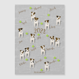 Jack Russell Terriers Dog Liebhaber 2022 Kalender Magnetkarte
