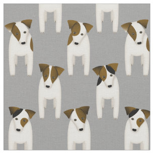 Jack Russell Terriers gute Hunde stehend gewartet Stoff