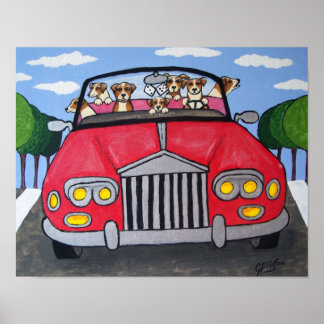 Jack Russell Terriers Joy Ride Poster