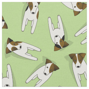 Jack Russell Terriers Mustermalz oder JEDE Farbe Stoff