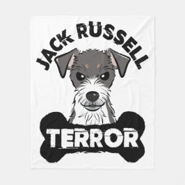 Jack Russell Terror Funny Parsons Terrier Dog Fleecedecke