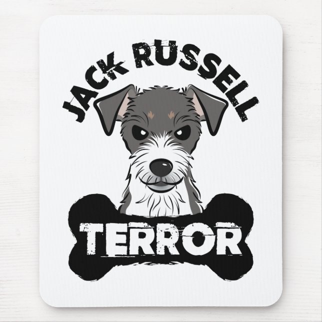 Jack Russell Terror Funny Parsons Terrier Dog Mousepad (Vorne)
