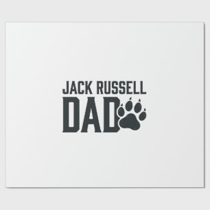 Jack Russell Vater Vintage Pfotenabdruck-Shirt-Des Geschenkpapier
