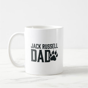 Jack Russell Vater Vintage Pfotenabdruck-Shirt-Des Kaffeetasse
