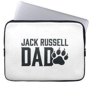 Jack Russell Vater Vintage Pfotenabdruck-Shirt Des Laptopschutzhülle