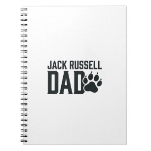 Jack Russell Vater Vintage Pfotenabdruck-Shirt Des Notizblock