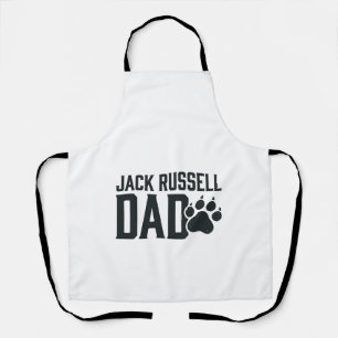 Jack Russell Vater Vintage Pfotenabdruck-Shirt-Des Schürze