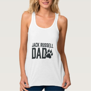Jack Russell Vater Vintage Pfotenabdruck-Shirt Des Tank Top