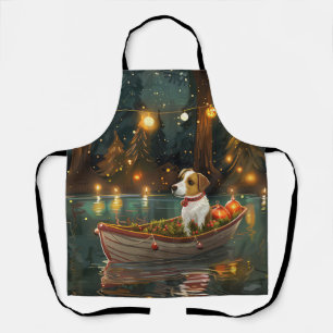 Jack Russell Weihnachtsfestreise Schürze