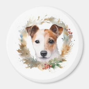 Jack Russell Weihnachtsmann Festliche Jungfrau Magnet
