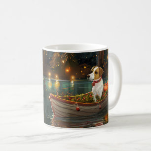 Jack Russell Weihnachtsreise Kaffeetasse