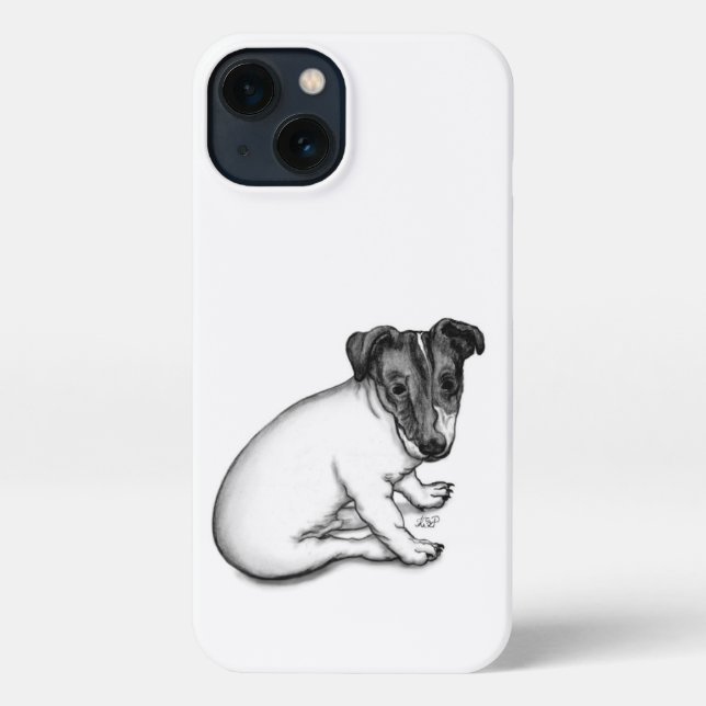 Jack Russell Welpe 10 Wochen alt iPhone Hülle (Rückseite)