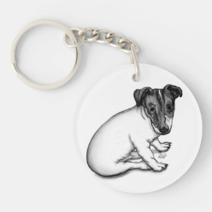 Jack Russell Welpe 10 Wochen alt Schlüsselanhänger
