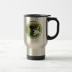 Jack-Russell-Welpen-rostfreier Stahl-Reise-Tasse Reisebecher