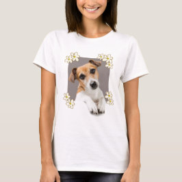 Jack Russell Welppy Floral Cute Adorable T-Shirt