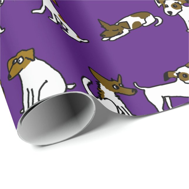 Jack Russell Wrapping Paper Geschenkpapier (Rolleneckpunkt)