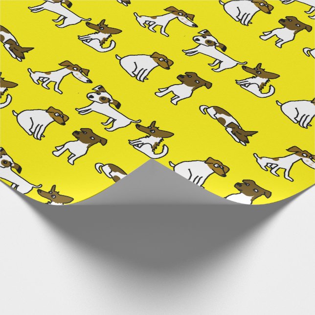 Jack Russell Wrapping Paper Geschenkpapier (Ecke)