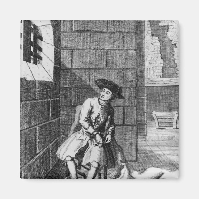 Jack Shepperd im Gefängnis Newgate, 1724 Magnet (Vorne)