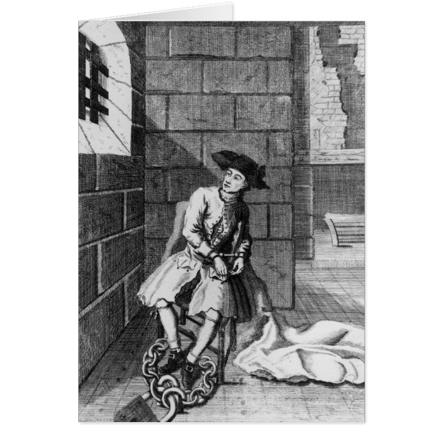 Jack Shepperd in Newgate Gefängnis, 1724 (Vorne)