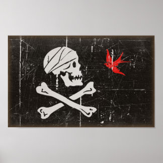 Jack Sparrow-Piratenflagge Poster