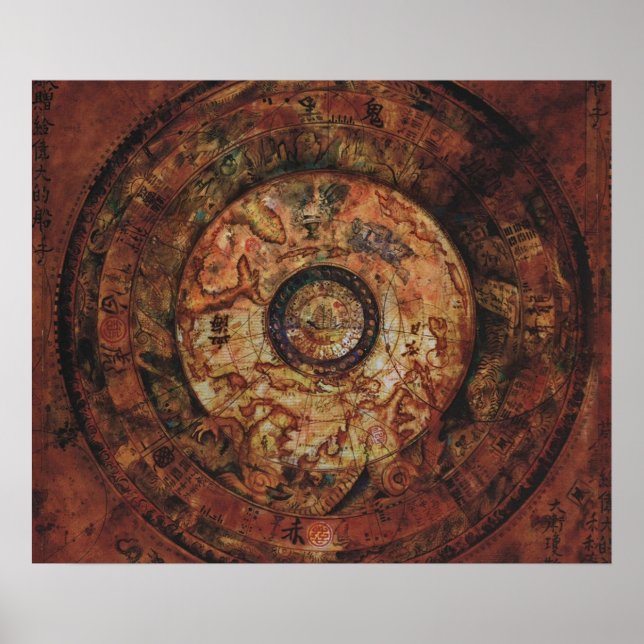 Jack Sparrows Map Sao Feng Replica Karte Poster (Vorne)