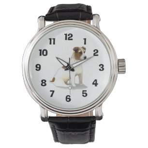 Jack Terrier Dog Sitzen Armbanduhr