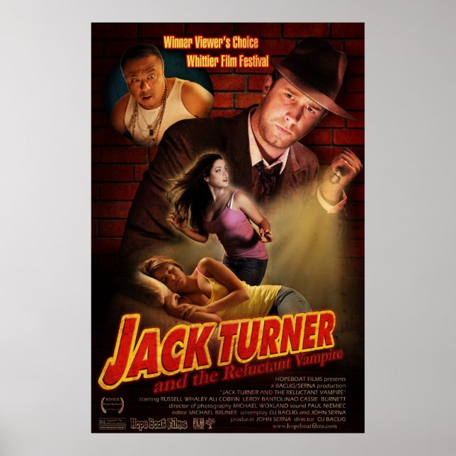 Jack Turner und der zögerliche Vampir Poster (Vorne)