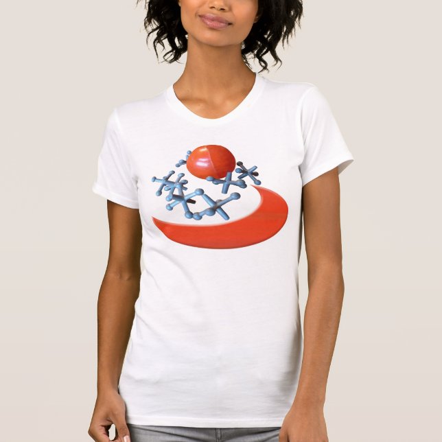 Jack und Ball Tshirt T - Shirt Retro Game Red (Vorderseite)