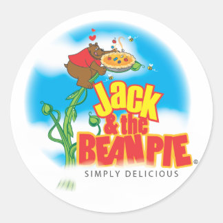 JACK UND BEAN PIE-LOGO - ENDE APRIL 27 RUNDER AUFKLEBER