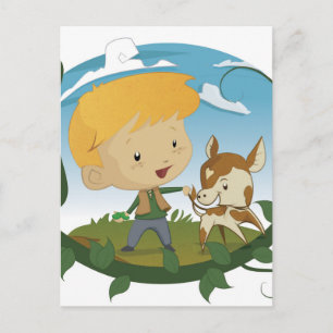 Jack und Beanstalk Postkarte