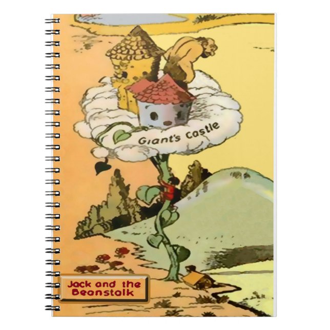 Jack und das Beanstalk Spiralnotebook Notizblock (Vorderseite)