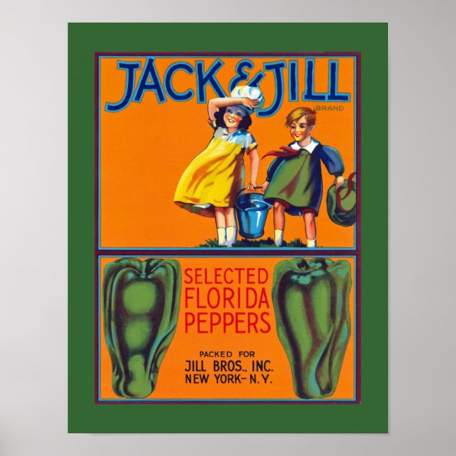 Jack und Jill Florida Paprikaschoten Poster (Vorne)