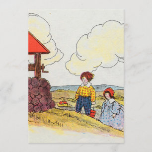 Jack und Jill gingen den Hügel hinauf Einladung