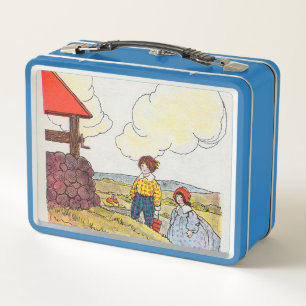 Jack und Jill gingen hinauf zum Kinderzimmer Rhyme Metall Brotdose