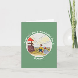 Jack und Jill Mother Goose Geburtstagsartikel Dankeskarte