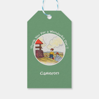 Jack und Jill Mother Goose Geburtstagsartikel Geschenkanhänger