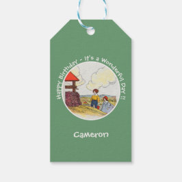 Jack und Jill Mother Goose Geburtstagsartikel Geschenkanhänger