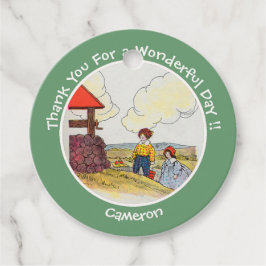 Jack und Jill Mother Goose Geburtstagsartikel Geschenkanhänger