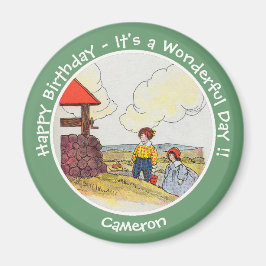 Jack und Jill Mother Goose Geburtstagsartikel Magnet