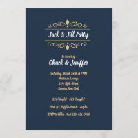 Jack und Jill Scroll Party Einladung