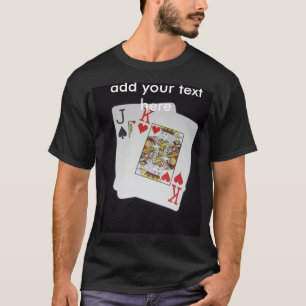 Jack- und Königskarte für Poker, T-Shirt