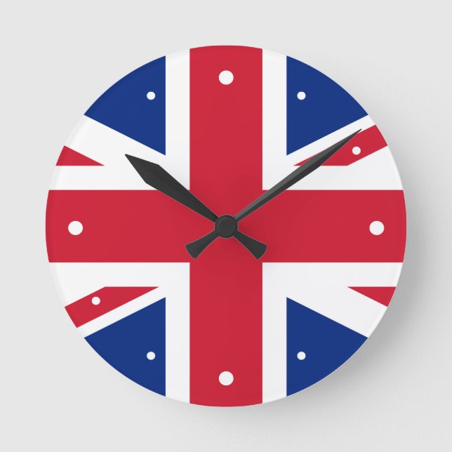 Jack United Kingdom Runde Wanduhr (Vorderseite)