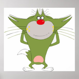 Jack-Vektor-Oggy und die Kakerlaken Poster