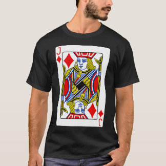 Jack von Diamanten spielen Card T - Shirt Poker Pl
