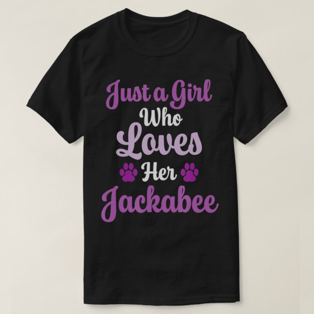 Jackabee Geschenk für Frauen, die ihre Jackabee Li T-Shirt (Design vorne)