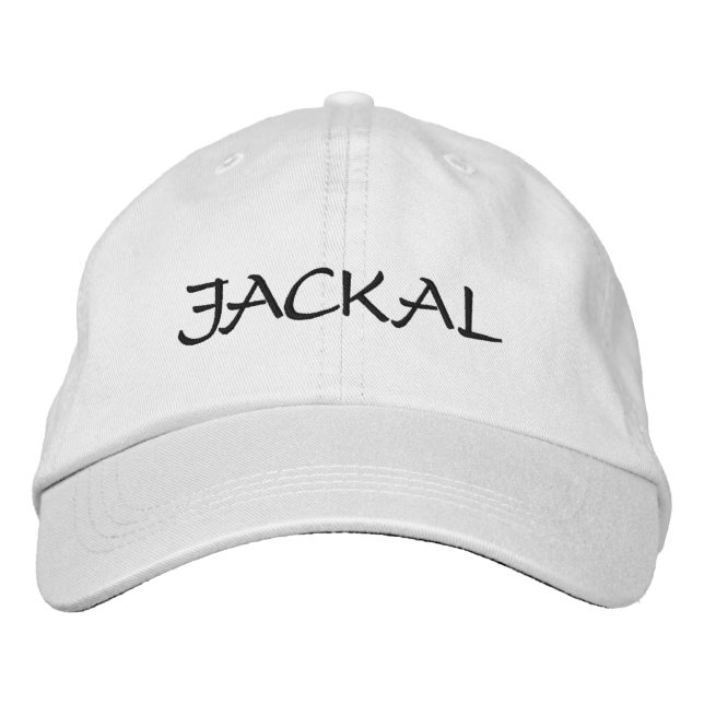 JACKAL BESTICKTE BASEBALLKAPPE (Vorderseite)