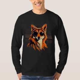 Jackal mit Sonnenbrille in der Sonnenuntergang Ges T-Shirt