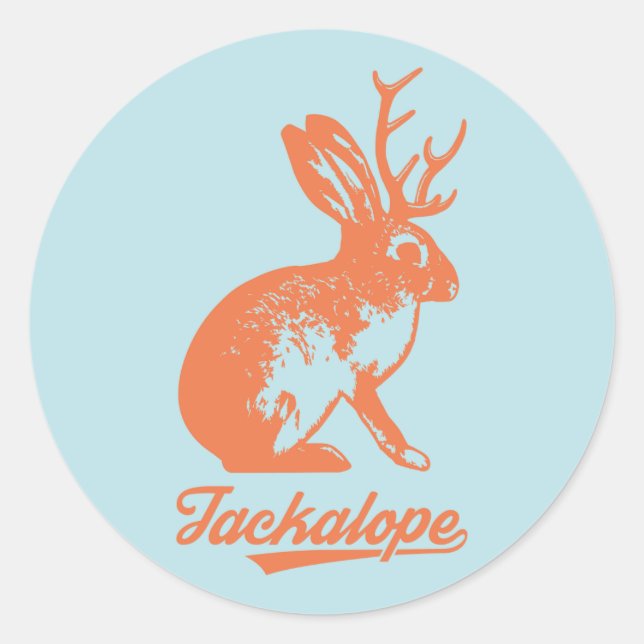 Jackalope ス 小20枚 り) runder aufkleber (Vorderseite)