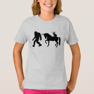 Jackalope, Bigfoot und Unicorn T-Shirt